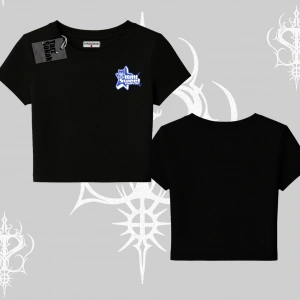 My Mood Right Now Yazılı Sevimli Kedi Oversize Crop Tshirt