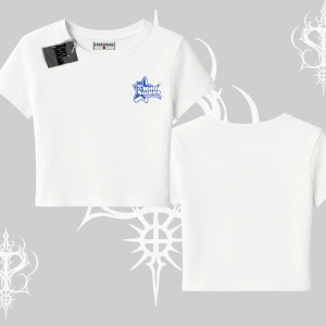 My Mood Right Now Yazılı Sevimli Kedi Oversize Crop Tshirt