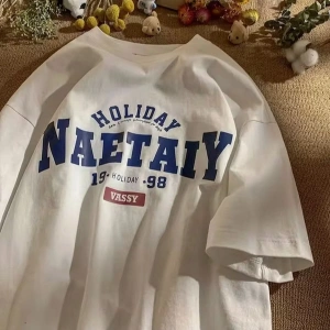 NAETAIY BASKILI OVERSİZE KALIP