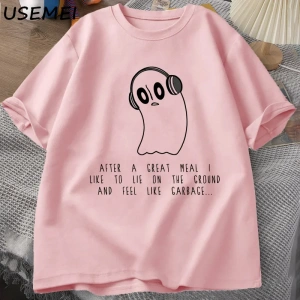 Napstablook Galaxy Undertale Müzik TErkekler Yaz Pamuk Kısa Kollu erkek T-shirt Rahat 2874