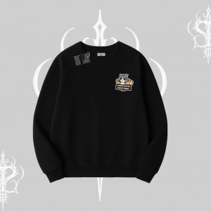 Need Coffee Right Meow Yazılı Kedi Baskılı Biskilet Sweatshirt