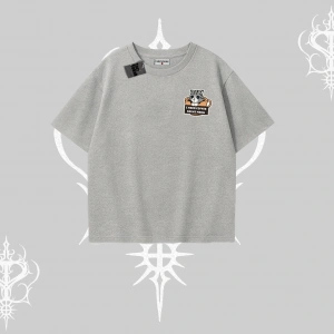 Need Coffee Right Meow Yazılı Kedi Baskılı Oversize Tshirt