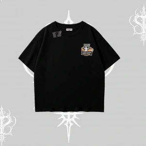 Need Coffee Right Meow Yazılı Kedi Baskılı Oversize Tshirt