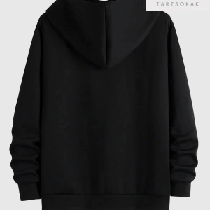 New York Yazılı Sweatshirt Fermuarlı Hırka Siyah