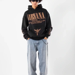 Nirvana Sırt Baskılı Unisex Oversize Beyaz