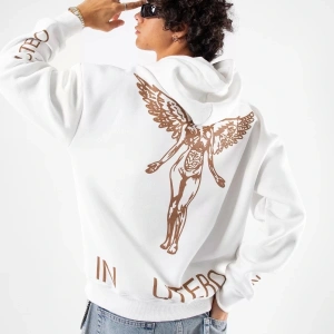 Nirvana Sırt Baskılı Unisex Oversize Beyaz