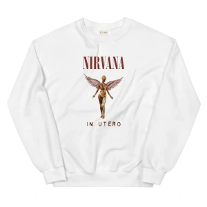 Nirvana Sweatshirt Beyaz