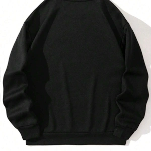 NITAGUT Halloween Print Sweatshirt Siyah