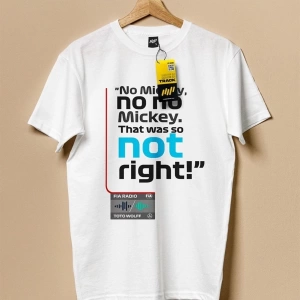 No Mickey No No Beyaz T-shirt