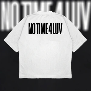 No Time 4 Luv Oversize Unisex Pamuklu Nefes Alan Kalın Kumaşlı