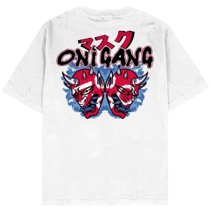 Oni Gang Beyaz Oversize Unisex T-shirt