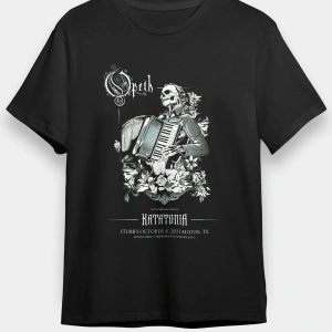 Opeth Baskılı Unisex Beyaz Tişört
