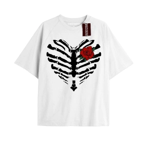 Ördek Baskılı Oversize Kalıp Unisex T-shirt