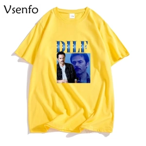 Orijinal DILF Charlie kuğu T-shirt kadın erkek alacakaranlık destan Merch Tshirt boy erkek T