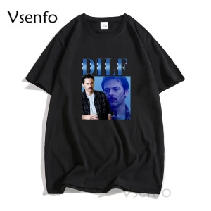 Orijinal DILF Charlie kuğu T-shirt kadın erkek alacakaranlık destan Merch Tshirt boy erkek T