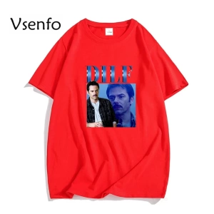 Orijinal DILF Charlie kuğu T-shirt kadın erkek alacakaranlık destan Merch Tshirt boy erkek T