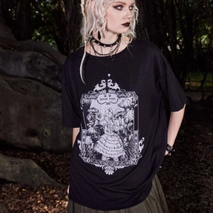 Orman Perisi Forest Fairy Baskılı Gothic Oversize