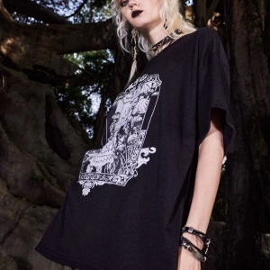 Orman Perisi Forest Fairy Baskılı Gothic Oversize