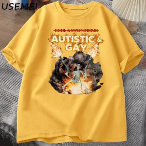 Otistik ve Eşcinsel İskelet Patlama T Shirt Unhinged İskelet Otizm Meme T-Shirt Pamuk Kısa Ko 2806