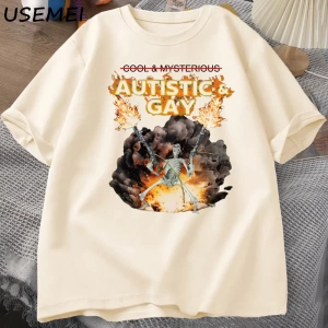 Otistik ve Eşcinsel İskelet Patlama T Shirt Unhinged İskelet Otizm Meme T-Shirt Pamuk Kısa Ko 2806