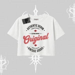 Oversize Crop Tshirt Authentic Denim Original