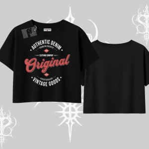 Oversize Crop Tshirt Authentic Denim Original