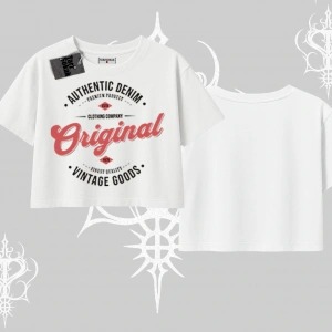 Oversize Crop Tshirt Authentic Denim Original