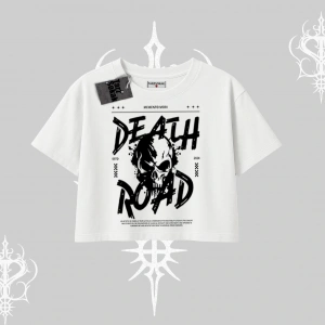 Oversize Crop Tshirt Death Road Memento Mori Street Manifest