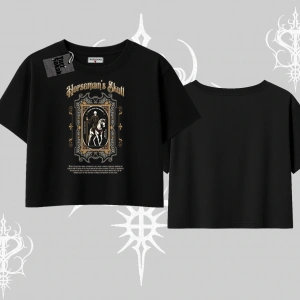 Oversize Crop Tshirt Horseman’s Skull Dark Relic Street Legacy