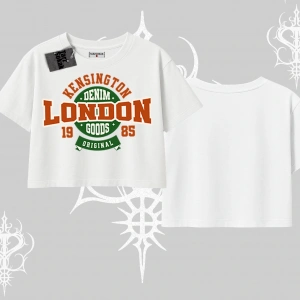 Oversize Crop Tshirt London Denim 1985