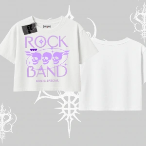 Oversize Crop Tshirt Rock Band Street Noise Culture