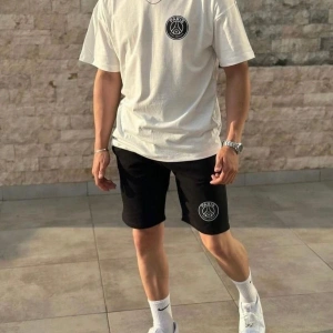 Oversize Geniş Kalıp Tshirt Ve Penye Şort Yazlık Takım