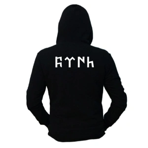Oversize Gök Türk Kurt Siyah Hoodie