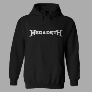 Oversize Megadeth Siyah Hoodie