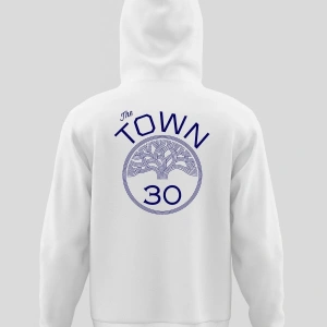 Oversize The Town Curry Kapüşönlu Hoodie Beyaz
