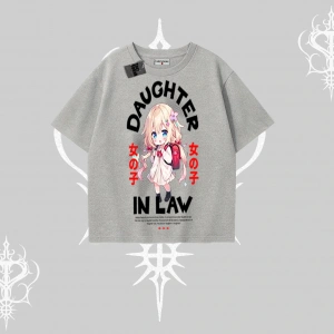 Oversize Tshirt Anime Girl Daughter In Law Baskılı