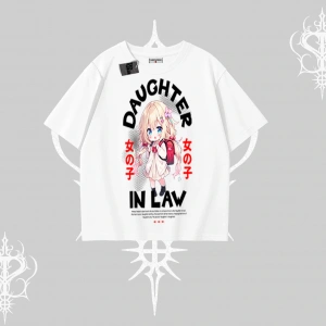 Oversize Tshirt Anime Girl Daughter In Law Baskılı