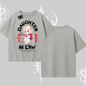 Oversize Tshirt Anime Girl Daughter In Law Baskılı