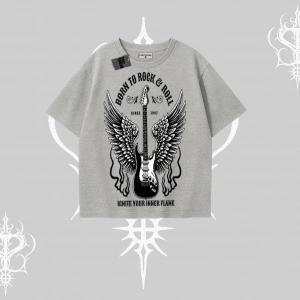 Oversize Tshirt Born to Rock Eternal Flame Legacy