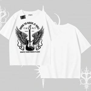 Oversize Tshirt Born to Rock Eternal Flame Legacy