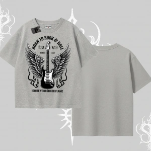 Oversize Tshirt Born to Rock Eternal Flame Legacy