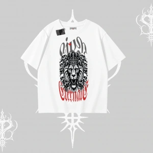 Oversize Tshirt Crowned Lion Rock Authority Myth