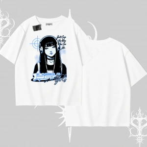 Oversize Tshirt Cyber Y2K Anime Girl Street Sound Aesthetic
