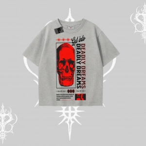 Oversize Tshirt Deadly Dreams Skull Redcore Street Manifest