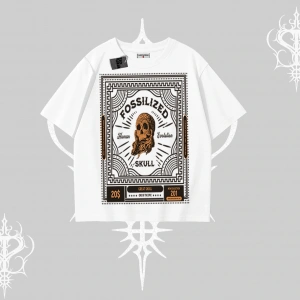 Oversize Tshirt Fossilized Skull Underground Archive