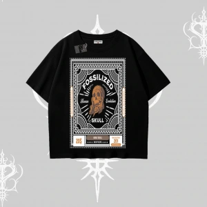 Oversize Tshirt Fossilized Skull Underground Archive