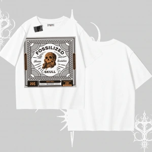 Oversize Tshirt Fossilized Skull Underground Archive