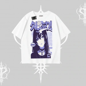 Oversize Tshirt Neo Tokyo Girl Y2K Street Anime Aesthetic