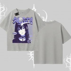 Oversize Tshirt Neo Tokyo Girl Y2K Street Anime Aesthetic