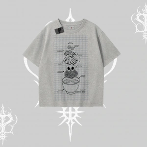 Oversize Tshirt Noodle Theory Hand Drawn Concept